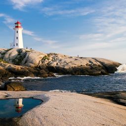 A light house near the beach